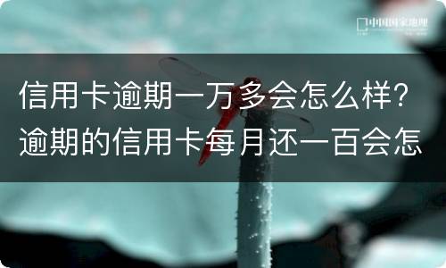 信用卡逾期一万多会怎么样? 逾期的信用卡每月还一百会怎么样